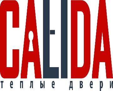 Логотип Calida - тёплые входные двери в дом из алюминия