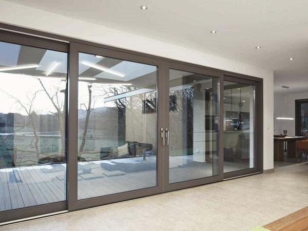The new Sch?co LivIngSlide lift-and-slide door system benefits from efficient fabrication and installation.
