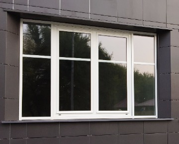 Алюминиевые окна в коттедж 