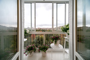 Французское окно на балкон
